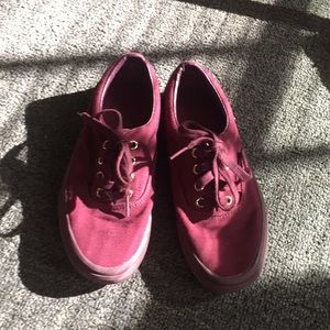 Burgundy Vans